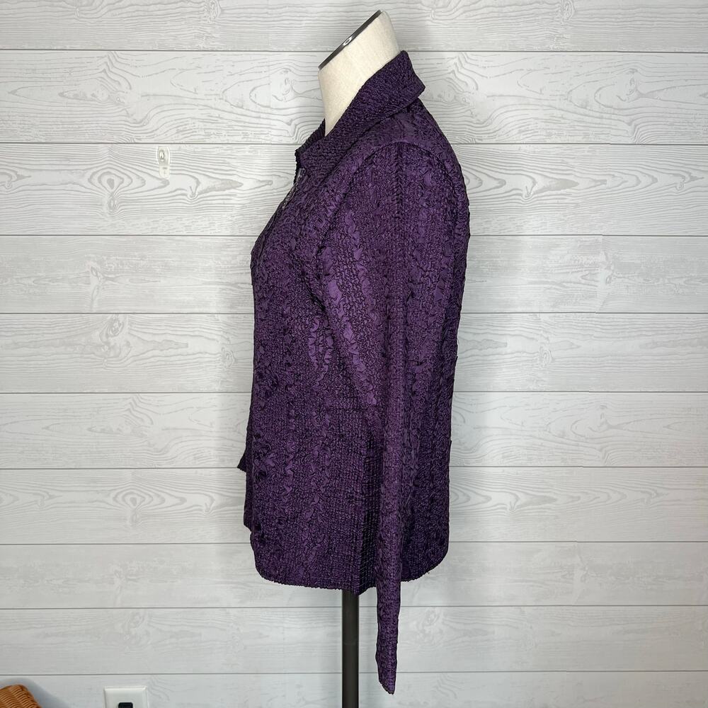 Magic It Fits Rhinestone Zipper Jacket size M/L - Picture 3 of 9
